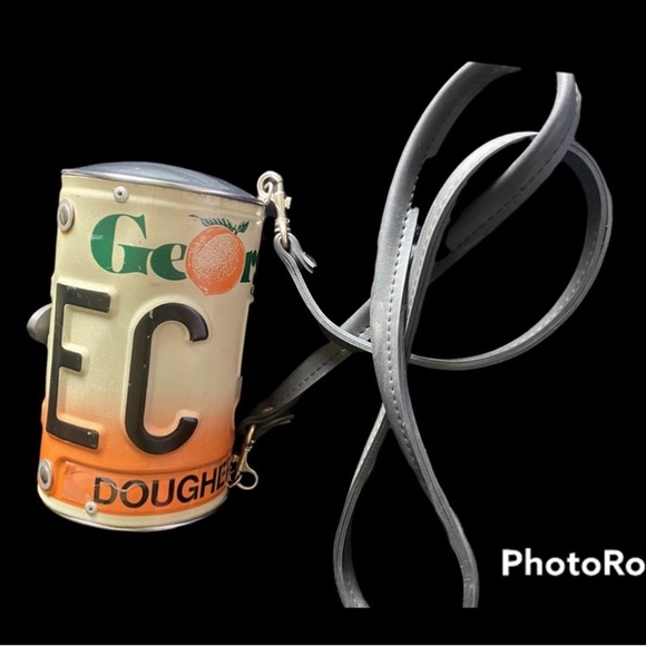 Georgia license plate purse with long strap, EUC Georgia Peach! - Picture 1 of 6